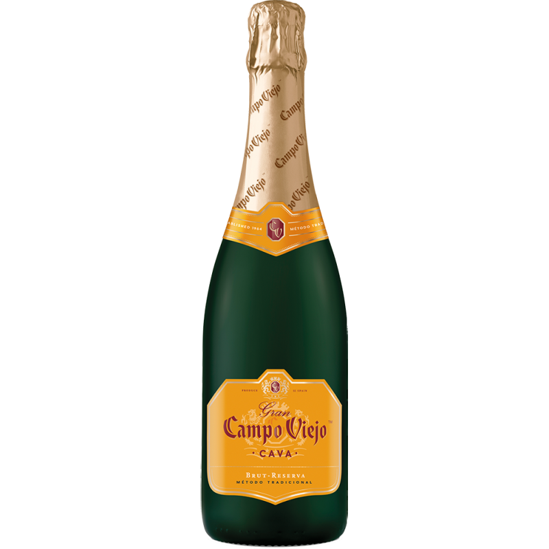 Вино игристое Campo Viejo Cava Brut Reserva белое сухое 0,75л 10-13%