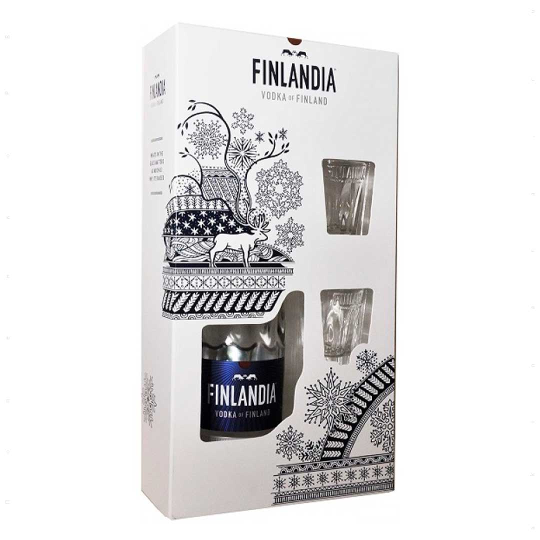 Горілка Finlandia 0,7л 40% з 2-ма чарками