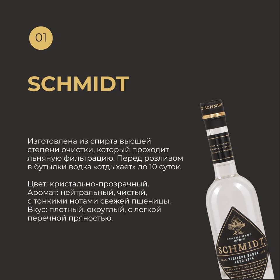 Водка Schmidt 0,5л 40% купить