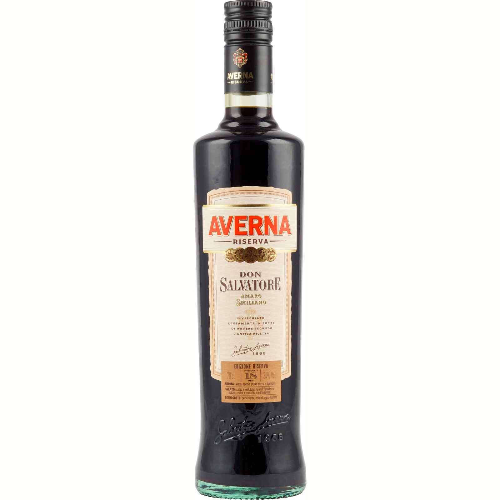Ликер Amaro Averna Don Salvatore 0,7л 34%