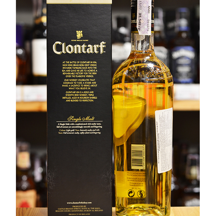 Виски КЛОНТАРФ 1014 Ирландия СВЅС, Clontarf 1014 0,7 л 40% купить