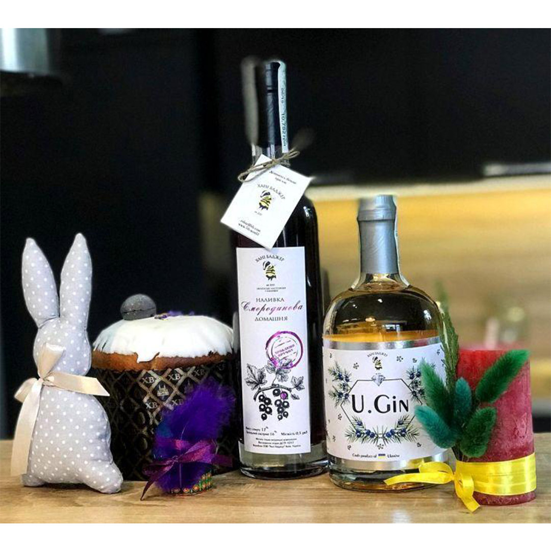 Настойка Хани Баджер U.Gin 0,5л 37% купить