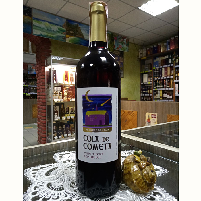 Вино Cola de Cometa красное полусладкое 0,75л 10,5% купить