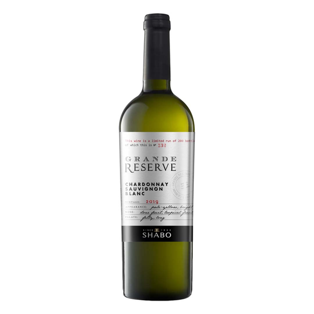 Вино Shabo Grande Reserve Шардоне-Совіньйон Блан біле сухе 0,75л 13%