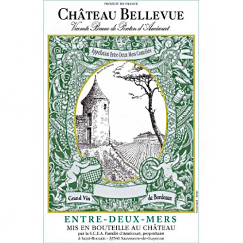 Вино Chateau Bellevue Blanc біле сухе 0,75л 12,5% купити