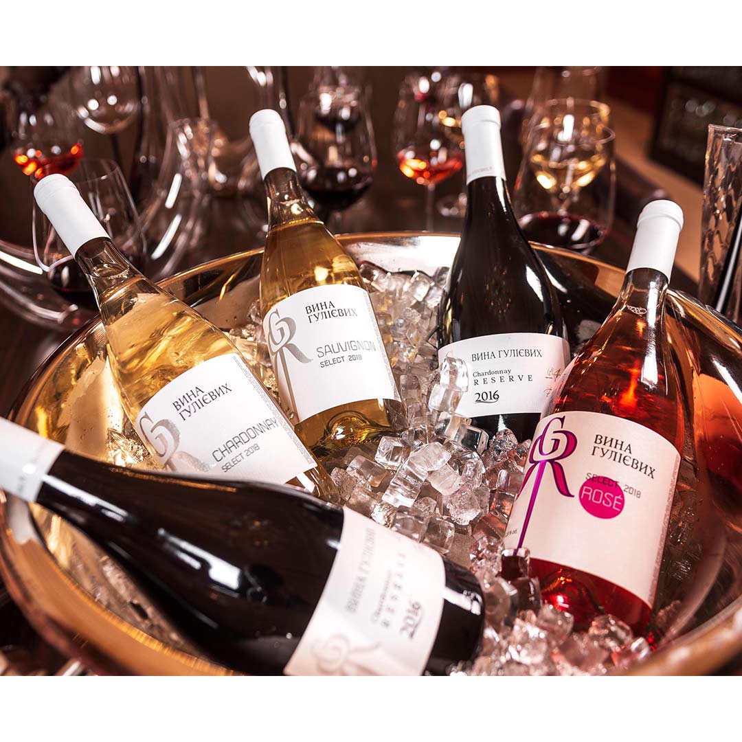 Вино Вина Гулієвих Chardonnay Reserve сухе біле 0,75л 11,4% купити