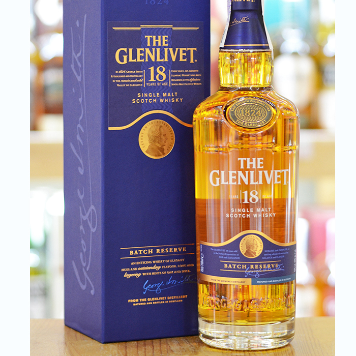 Виски The Glenlivet 18 лет выдержки 0,7 л 40% в подарочной упаковке купить