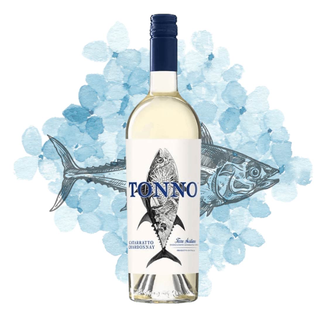 Вино Mare Magnum Cataratto - Chardonnay Organic Tonno белое сухое 0,75л 12,5% купить