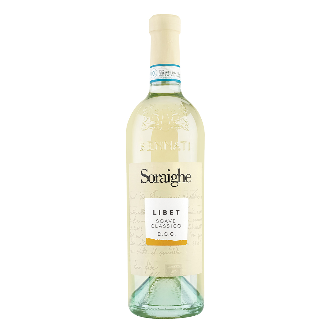 Вино Soraighe Libet Soave Classico DOC біле сухе 0,75л 12,5%