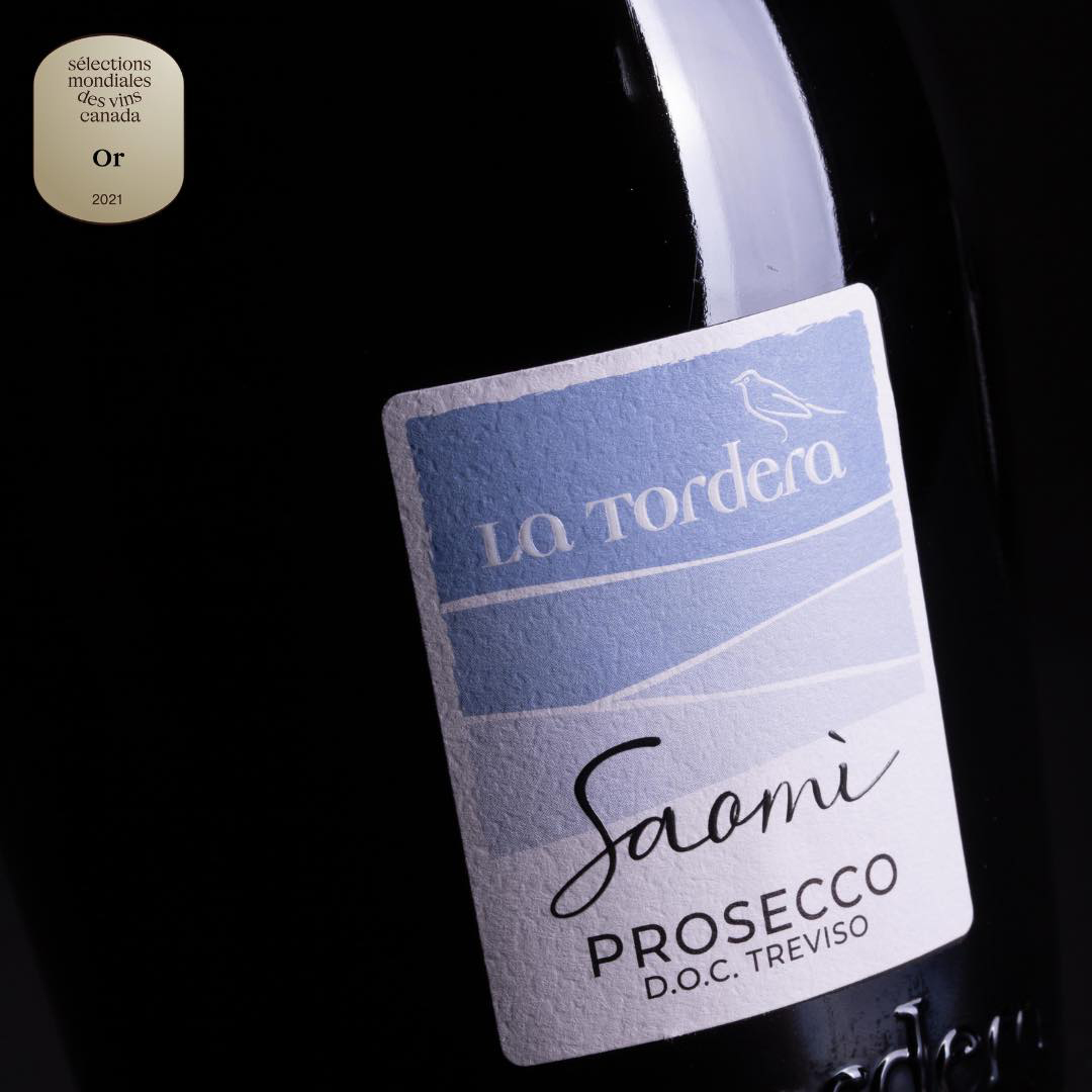 Вино игристое La Tordera Saomi Prosecco DOС Treviso белое брют 0,75л 11,5% купить