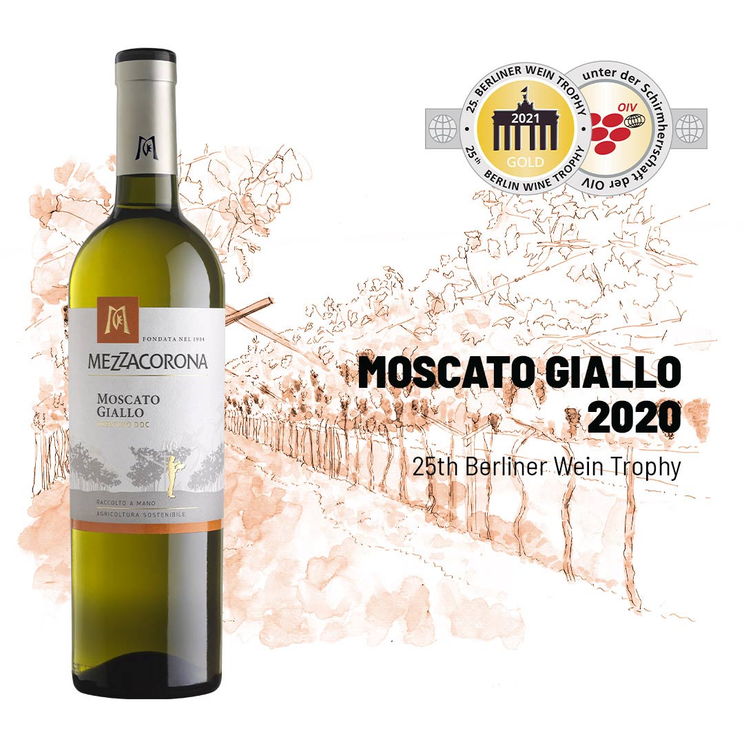 Вино Mezzacorona Moscato Giallo Trentino DOC белое полусладкое 0,75л 11% купить