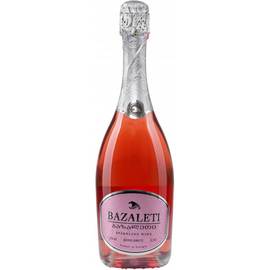Вино ігристе Bazaleti рожеве брют 0,75л 12%