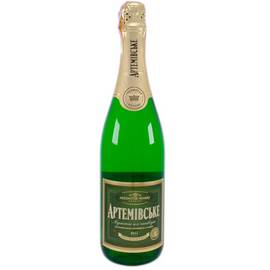 Вино игристое Артемовское мускатное белое полусухое 0,75л 10-13,5%