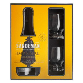 Бренди Sandeman Imperial 0,7л 40% + 2 стакана