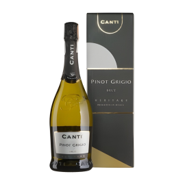 Вино игристое белое брют Canti Pino Grigio Brut в подарочной коробке 0,75л 11%
