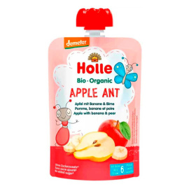 Пюре Apple Ant с яблоком, бананом и грушей органическое (с 6 месяцев) Holle 100г