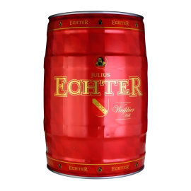 Пиво Wurzburger Hofbrau Julius Echter Weissbier светлое нефильтрованное 5л 5,4%