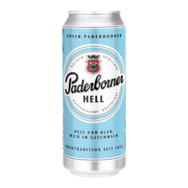 Пиво Paderborner Hell светлое фильтрованное 0,5л 5,1%