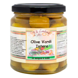 Оливки зеленые крупные Белла ди Чериньола в рассоле Lombardi 290 г
