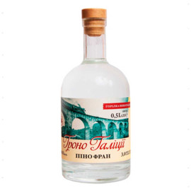 Водка виноградная Фруктовица Гроно Галиции Пино Фран 0,5л 40%