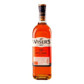 Виски J.P. Wiser's Triple Barrel 10 Years Aged 0,7л 40%