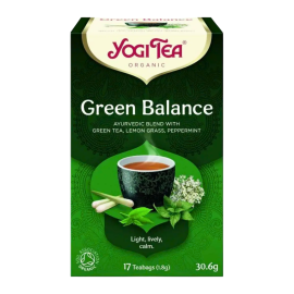 Смесь травяного и зеленого чая Зеленый баланс органический, Yogi Tea, 30,6г