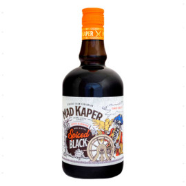 Напиток на основе рома Mad Kaper Rum Black Spiced 0,7л 35%