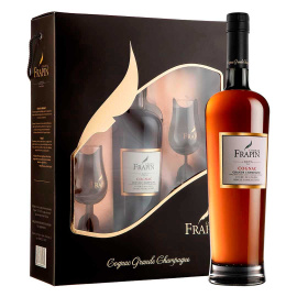 Коньяк "Набір Фрапен 1270 40% + 2 келихи" 0.7л 40%