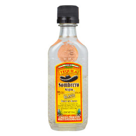 Текила Sombrero Negro Silver 0,05л 38%