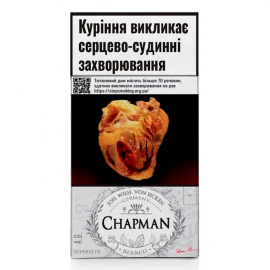Сигареты Chapman Superslim Bianco 20 шт. в уп. 1/ 5%