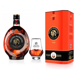 Бренди Vecchia Romagna Etichetta Nera, 38 0,7л % + бокал