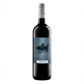Вино Cavalli Neri Primitivo Puglia IGT 2015 красное сухое 0,75л 13,5%