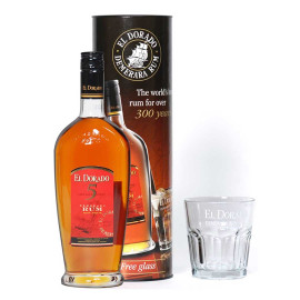 Ром "El Dorado 5 yo" 0,7 л 40% + келих тубус