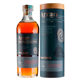 Виски односолодовый Arran Rare Batch Peated Sherry тубус 0,7л 54,4%