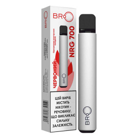 Одноразовая электронная сигарета БРО ЭНЕРДЖИ Красная (burley с мёдом) 700 затяжек 2мл 2%
