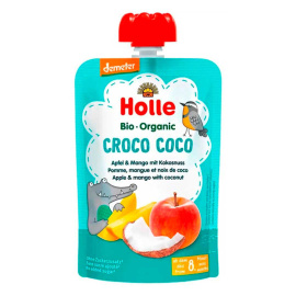 Пюре Croco Coco з яблуком, манго та кокосом органічне (з 8 місяців) Holle 100г