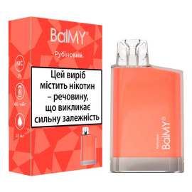 Одноразовая электронная сигарета Balmy Рубиновая 500 затяжек 2,2мл 2%