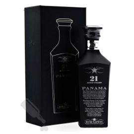 Ром Rum Nation Panama 21 Years Old Decanter Black бурштиновий у подарунковій коробці 0,7л 43%