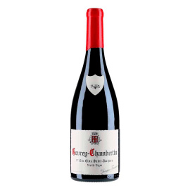 Вино виноградне сухе натуральне червоне Жевре-Шамбертен Прем'єр Крю Кло Сен-Жак 2023, Domaine Fourrier 0,75 л 13,5%