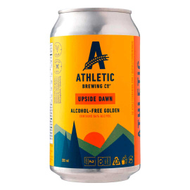 Пиво светлое фильтрованное пастеризованное Атлетик Апсайд Доун безалкогольное 355мл