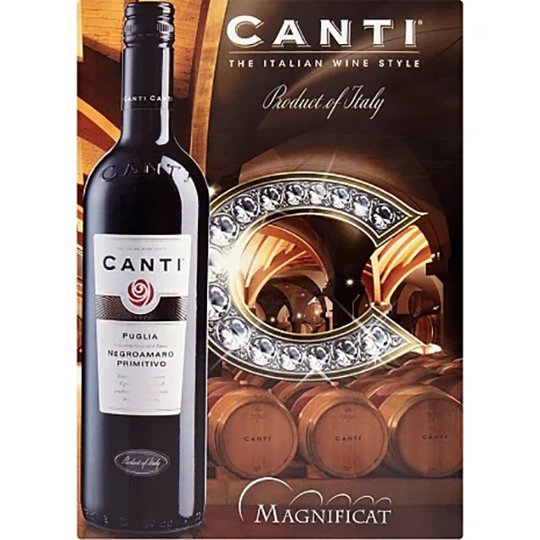 Вино Canti Negroamaro Primitivo Puglia сухое красное 0,75л 12% купить
