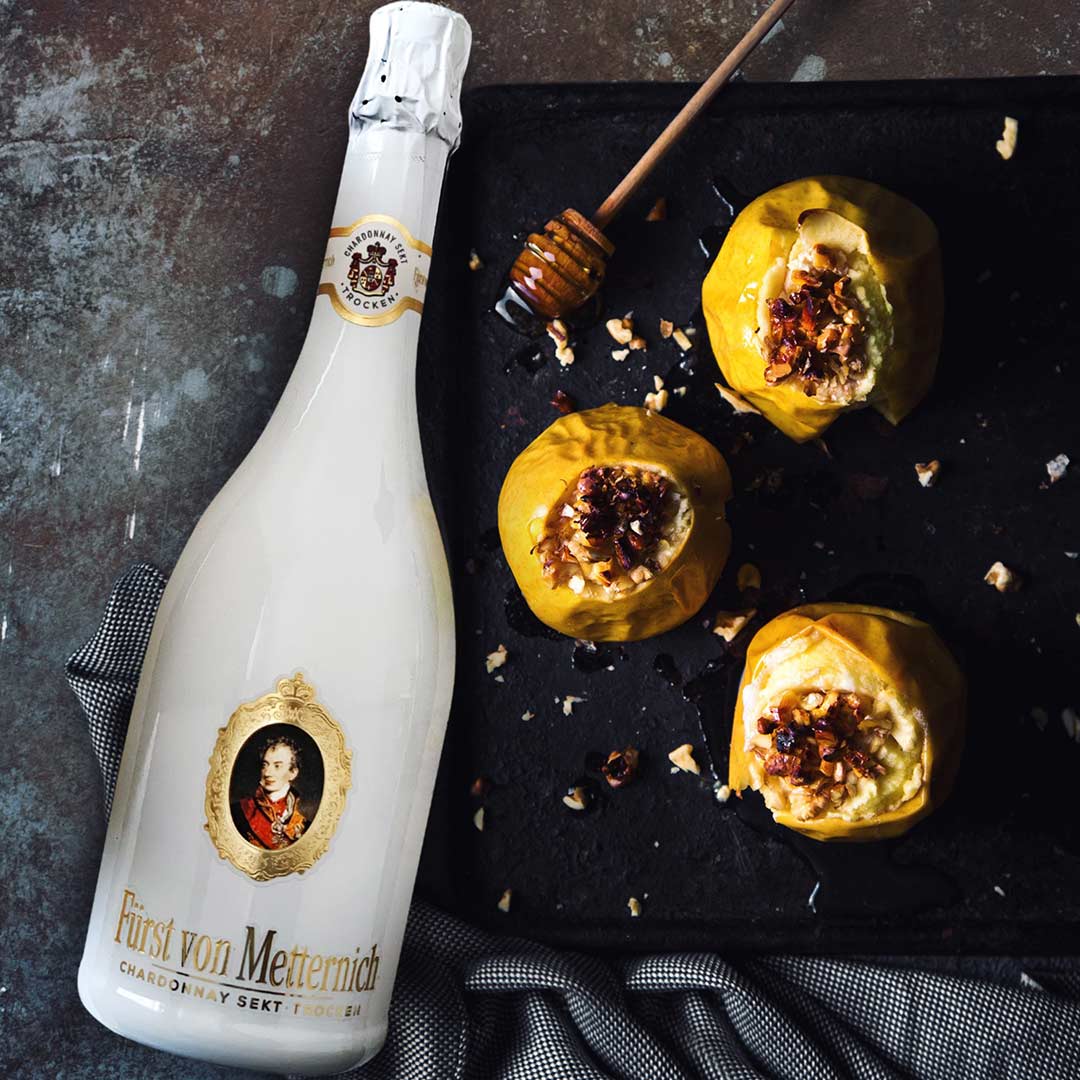 Вино игристое Furst von Metternich Сhardonnay 0,75л белое сухое 12,5% купить