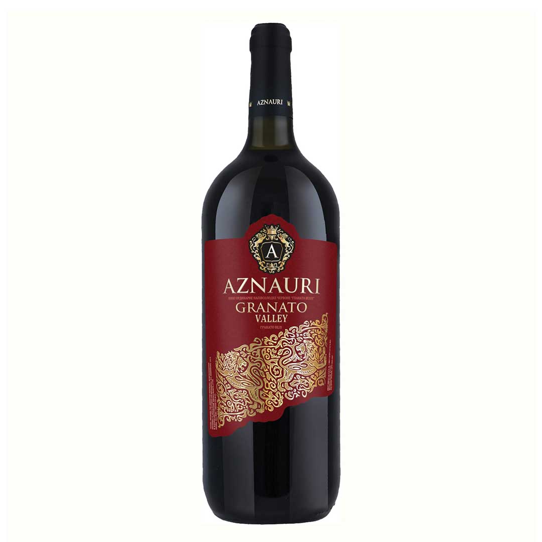 Вино Aznauri Granato Valley напівсолодке червоне 1,5л 9-13 %