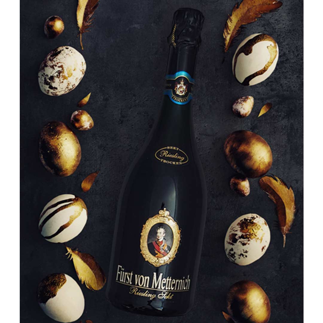 Вино игристое Furst von Metternich Riesling 0,75л белое сухое 12% купить