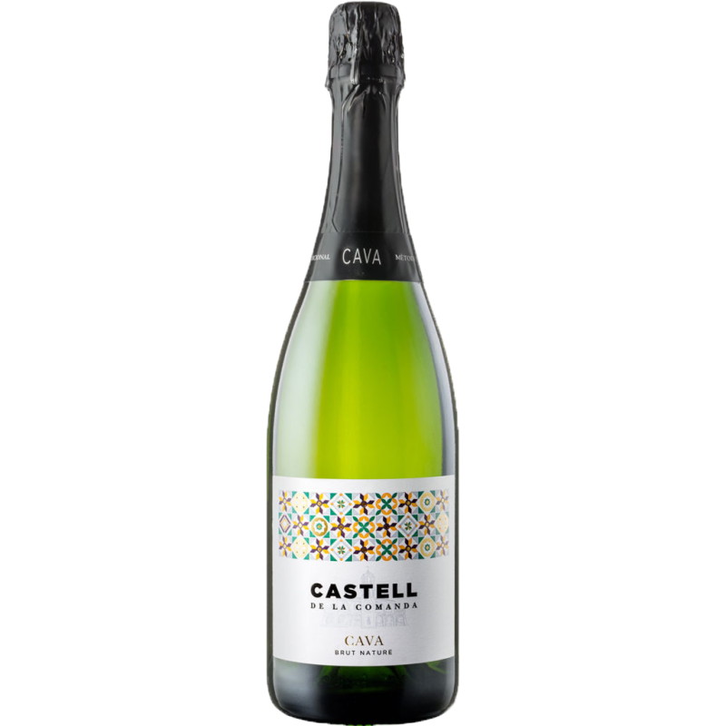 Вино игристое Castell De La Comanda Cava Brut Nature белое сухое  0,75л 11,5%