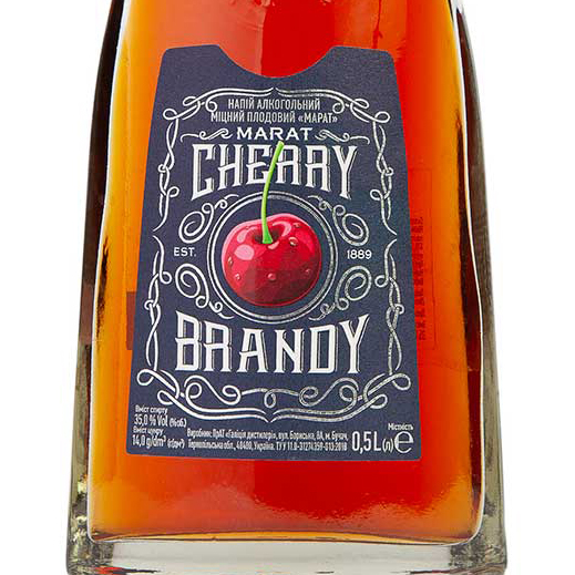 Напиток крепкий плодовый Марат Cherry Brendy 0,5л 35% купить