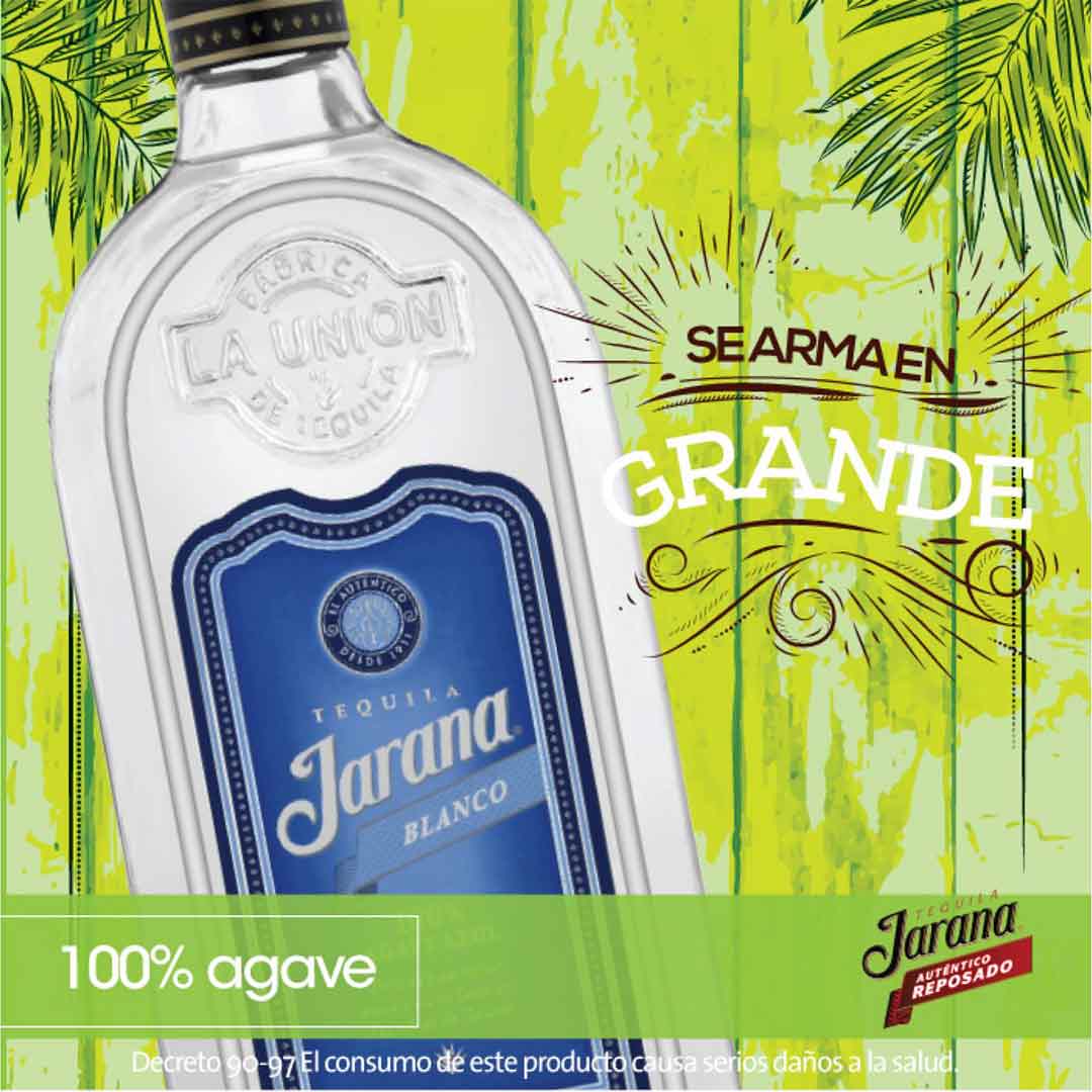 Текіла Jarana Blanco 100% блакитна агава 0,7л 35% купити