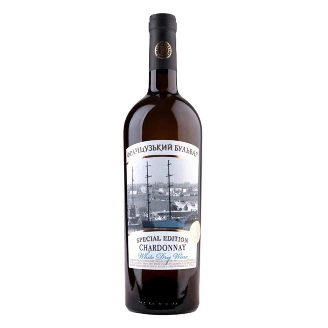 Вино Французский бульвар Chardonnay Select белое сухое 0,75л 10-13%