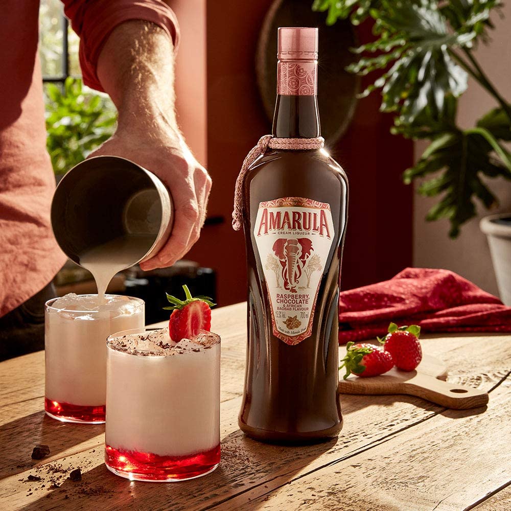 Крем-ликер Amarula Raspberry Chocolate and African Baobab 0,7л 15,5% купить