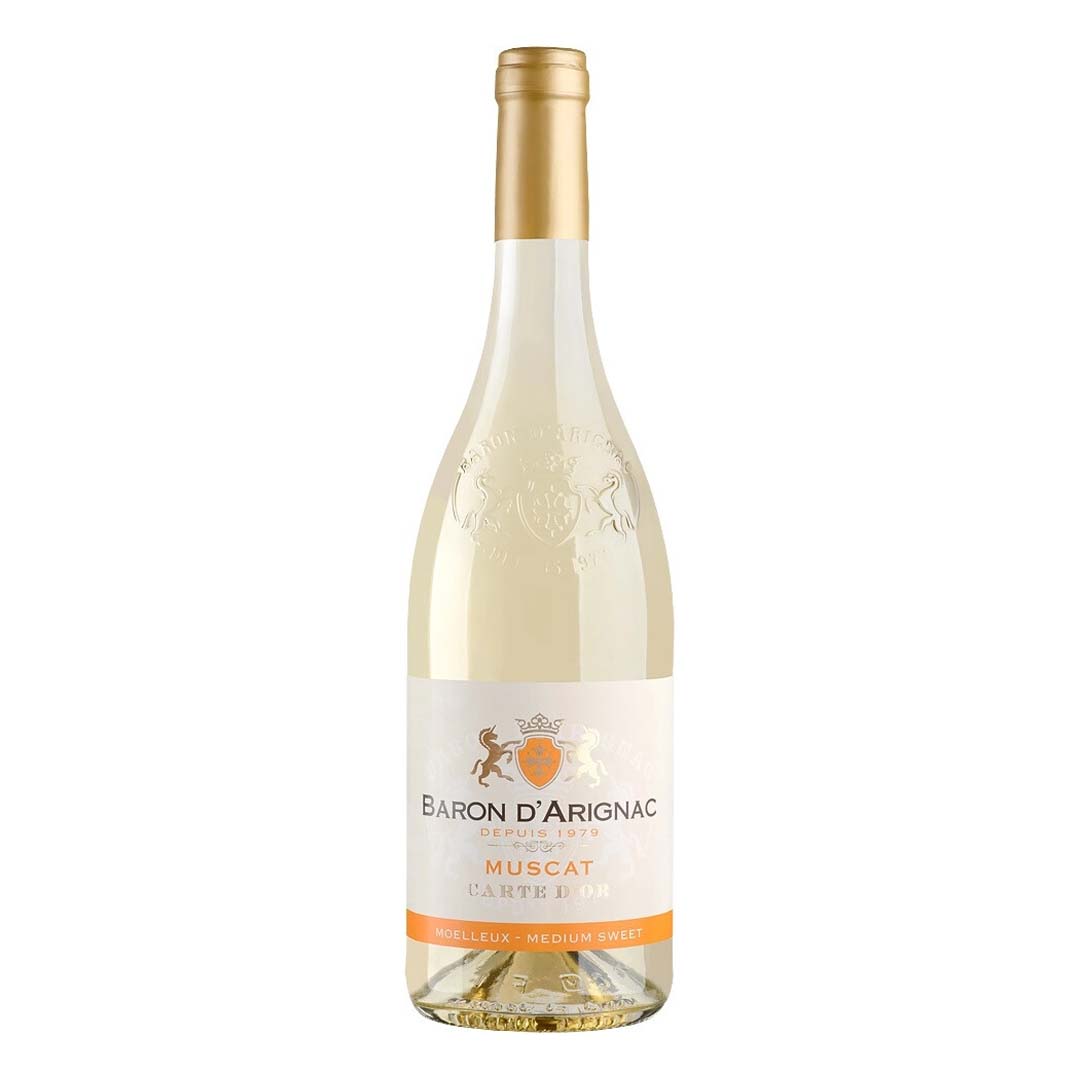 Вино Baron d'Arignac Muscat біле напівсолодке 0,75л 10,5%